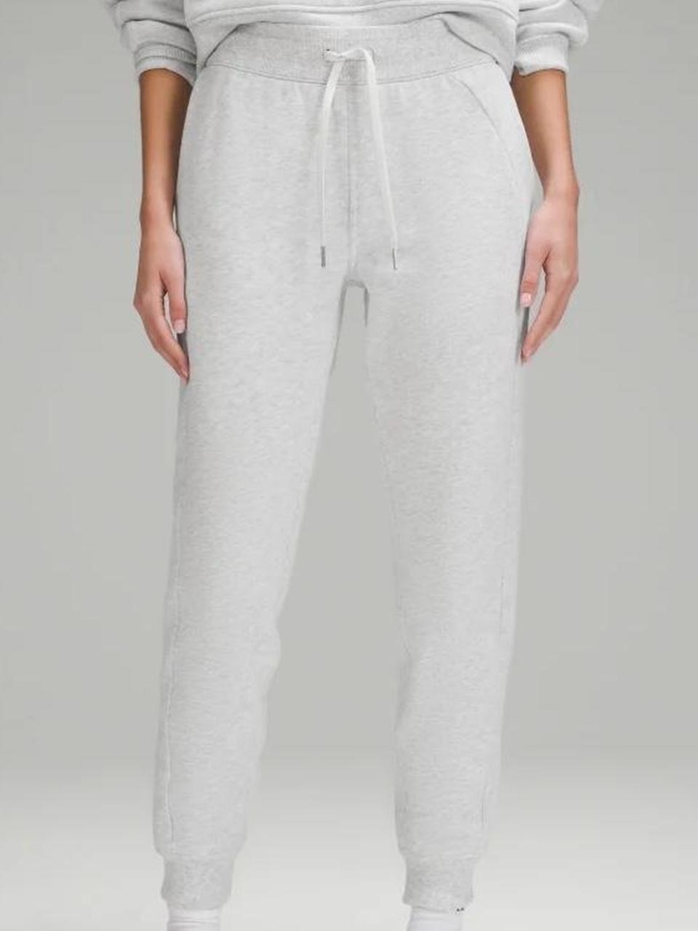 lululemon athletica Light Gray Drawstring Jogger Pants